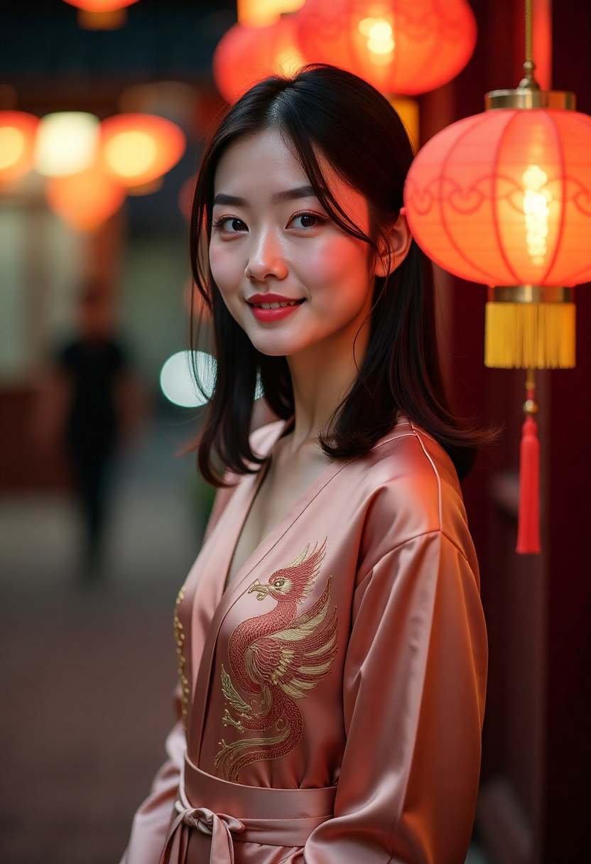 青柚画画直播绘制夫人插画